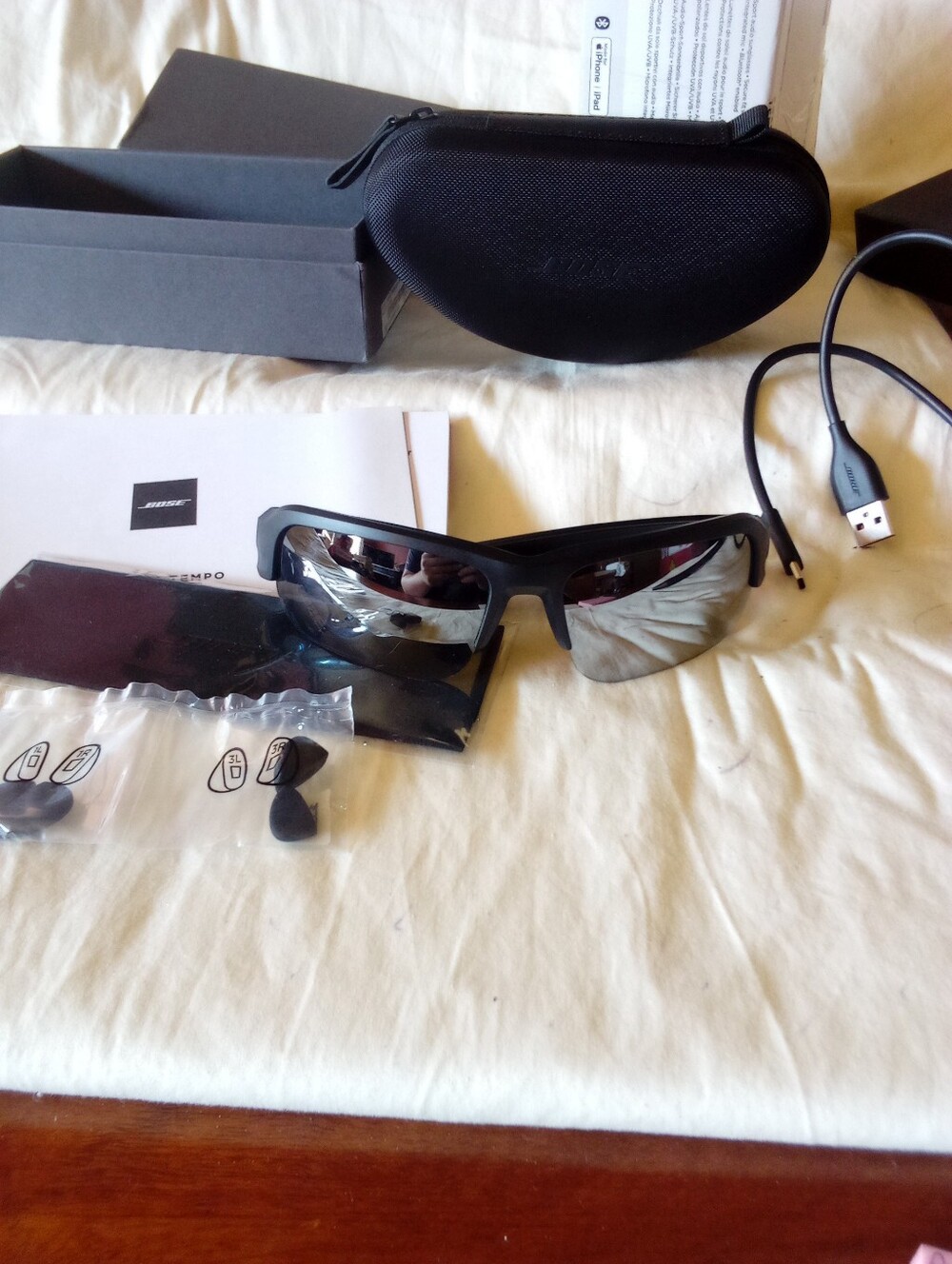 Bose Frames Tempo Black Polarized Bluetooth Audio Sunglasses
